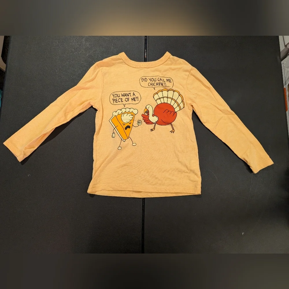 Lot of 5 (FIVE) The Children's Place Thanksgiving Shirts in Size 4T/XS/4